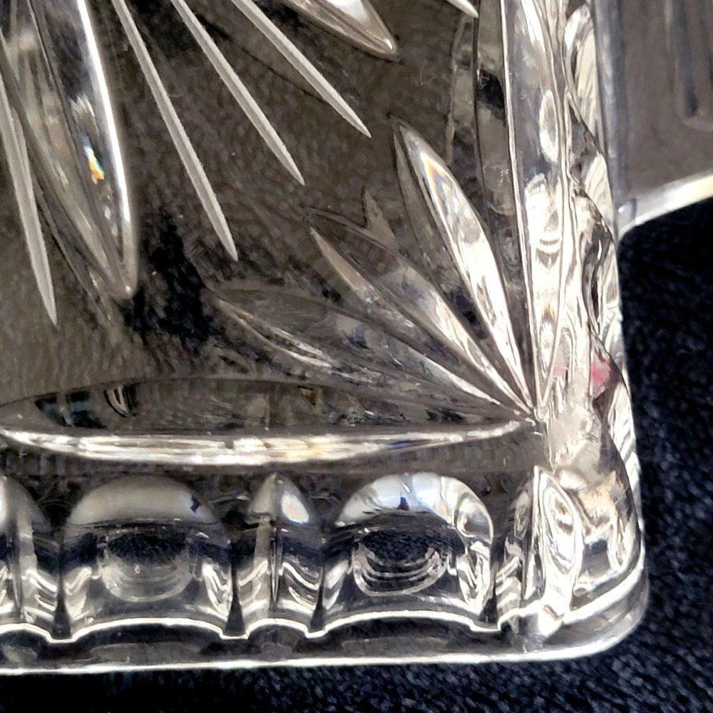 3 Section Crystal Dish Butter Dish‎ - Picture 11 of 12